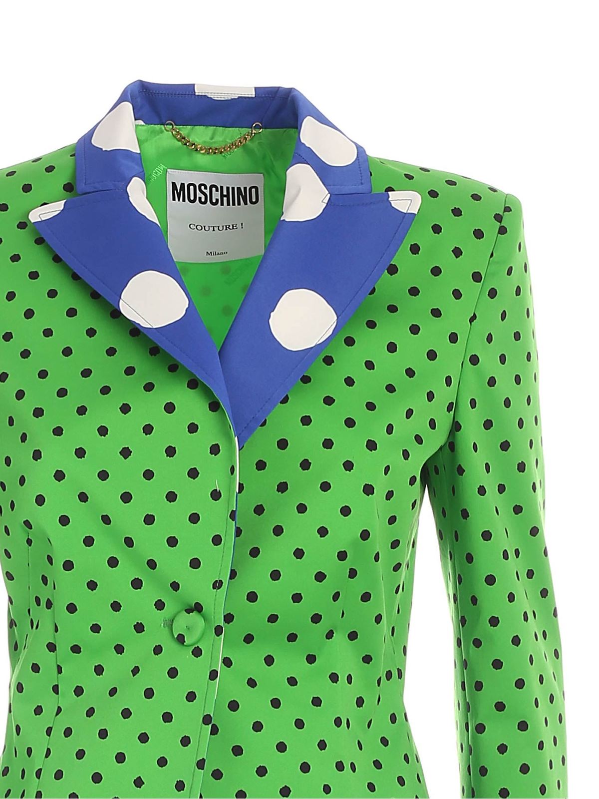 Moschino Polka dot pattern jacket in green - Green|050105502395