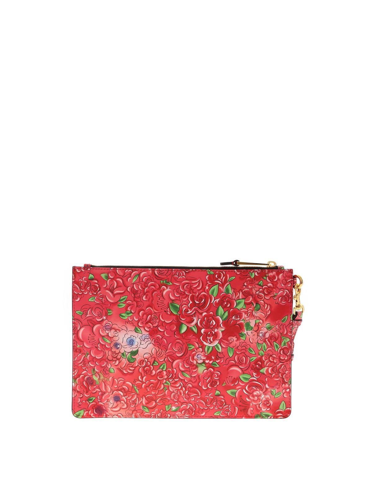 Moschino Marie Antoinette anime clutch in red Red 842780281888