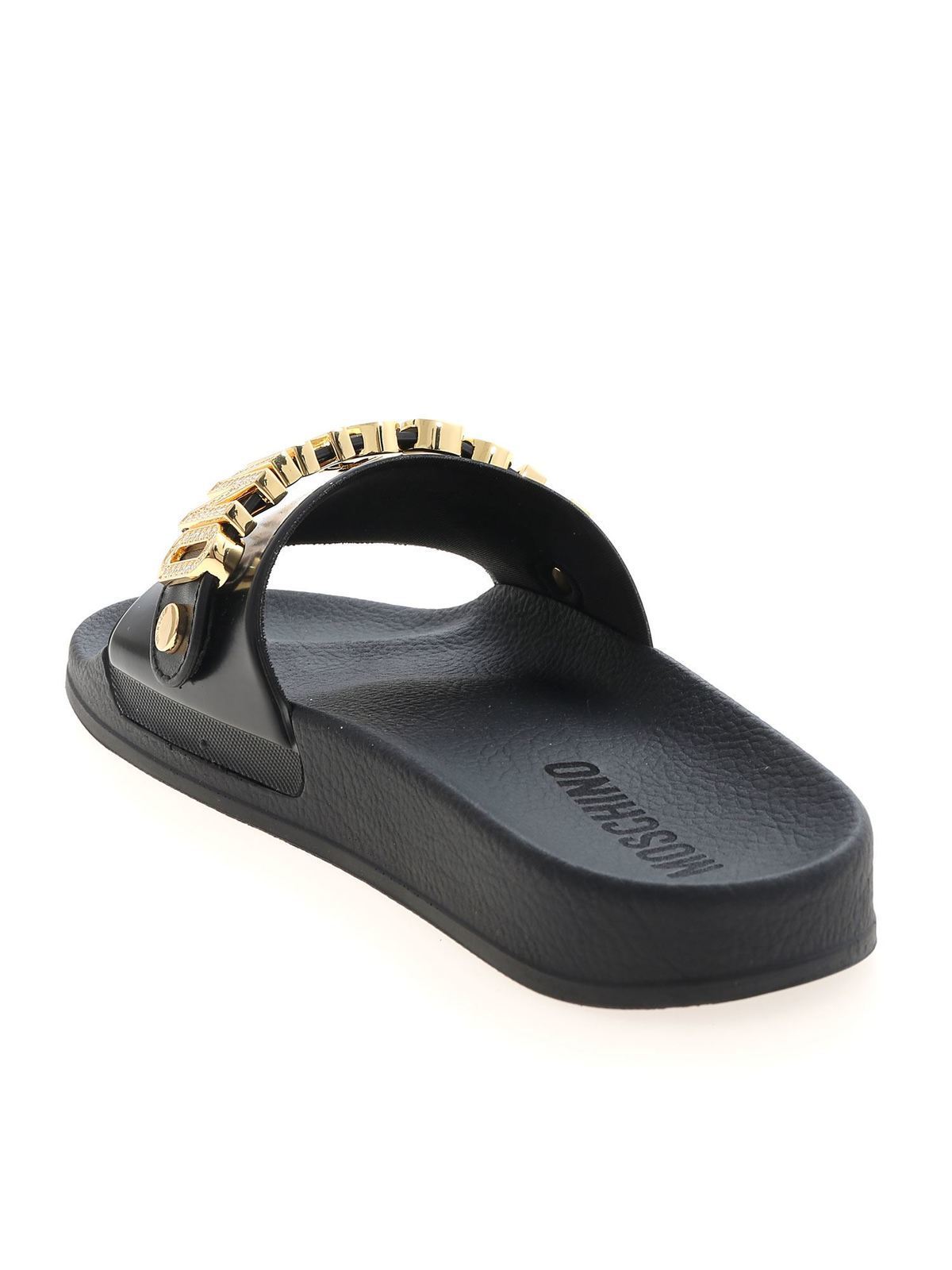 Moschino ビーチサンダル - 黒 | MA28132G1CM1S000 | THEBS