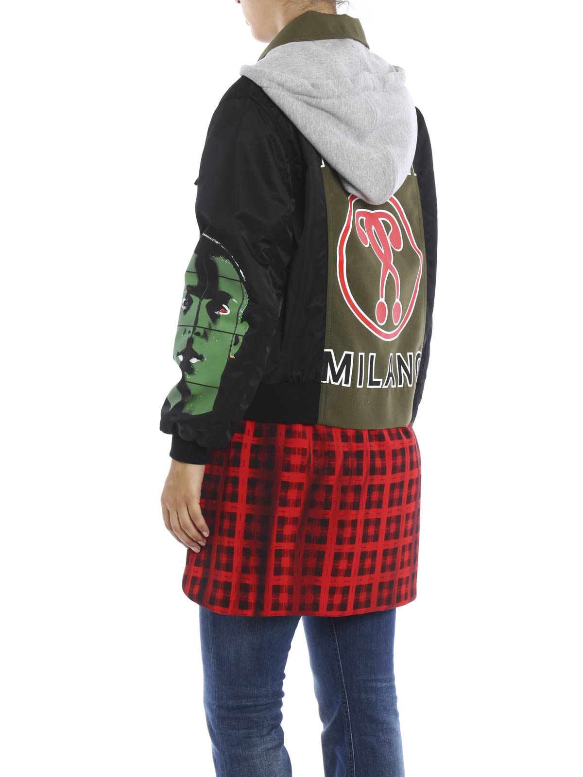 Short coats Moschino - Multifabric short coat - A061155172437