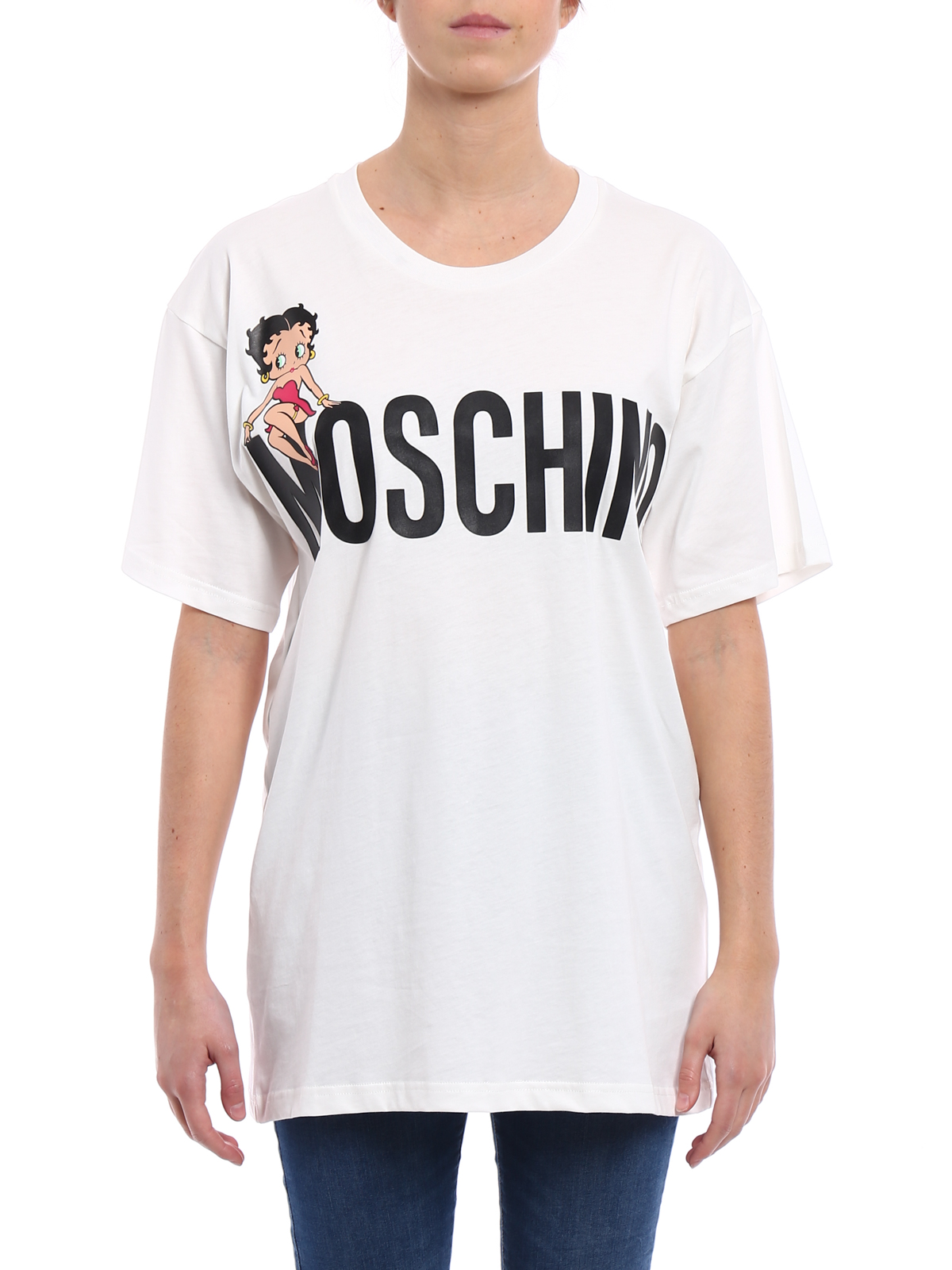 T-shirts Moschino - Betty Boop and logo print T-shirt - A070405401001