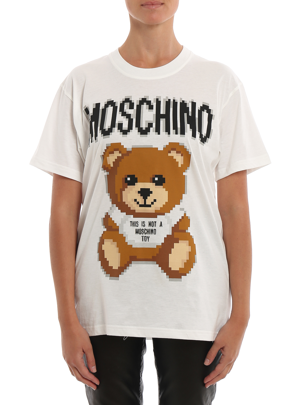 【新品未使用】MOSCHINO テディベア ピクセル TシャツTシャツ(半袖/袖なし)