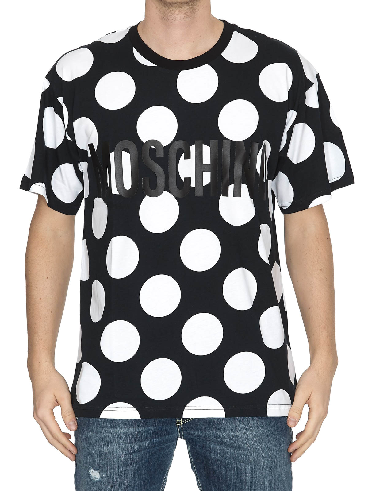 T-shirts Moschino - dot T-shirt with logo print - 71702403555