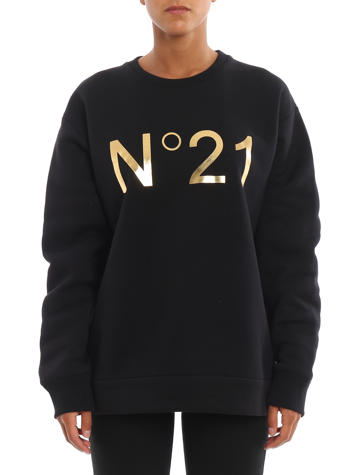 Sweatshirts & Sweaters N°21 - N°21 print flared sweatshirt