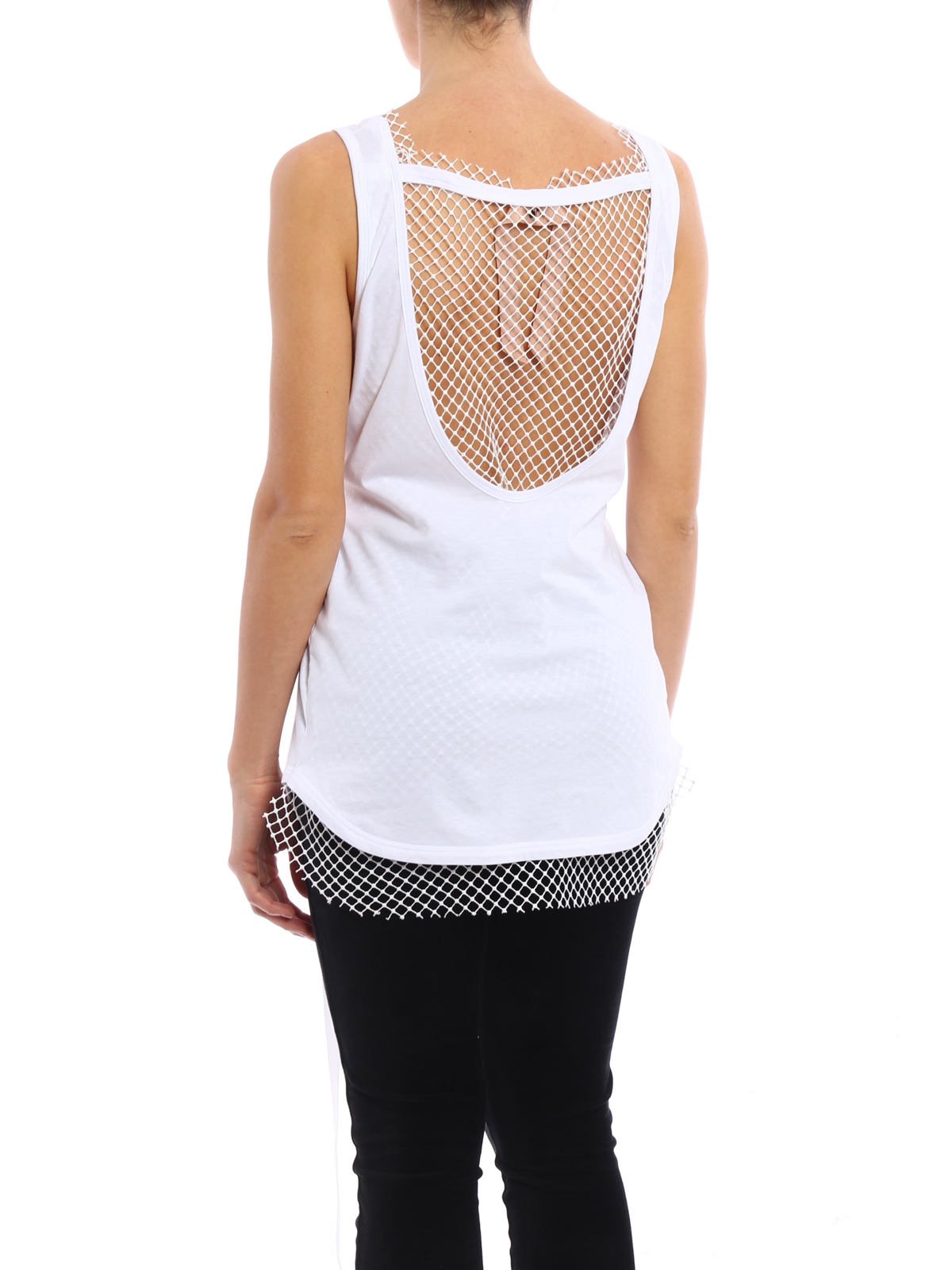 Sheer Insert Sleeveless Top