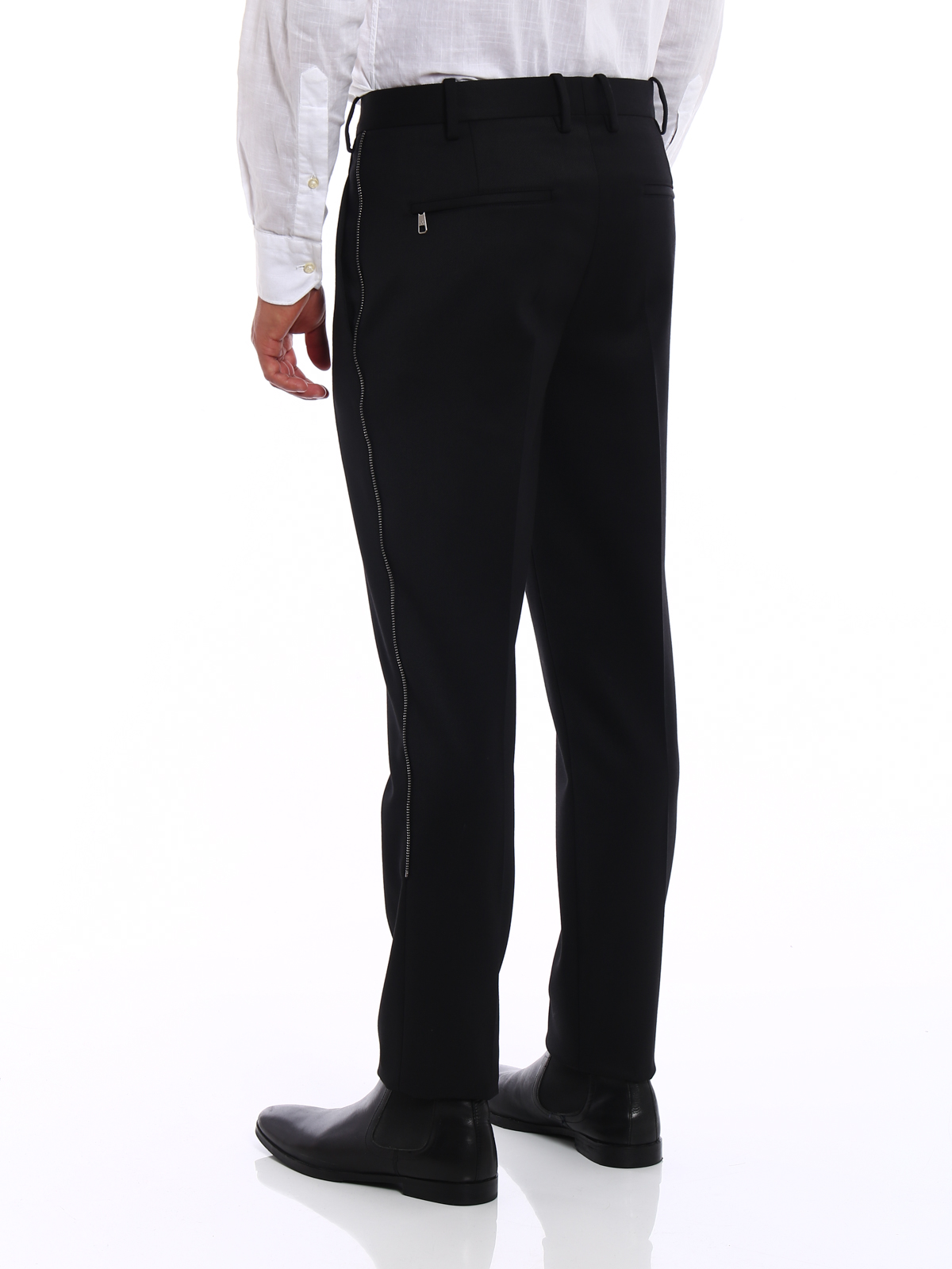 Neil Barrett Zipped wool super skinny trousers - Men|BPA433F06301