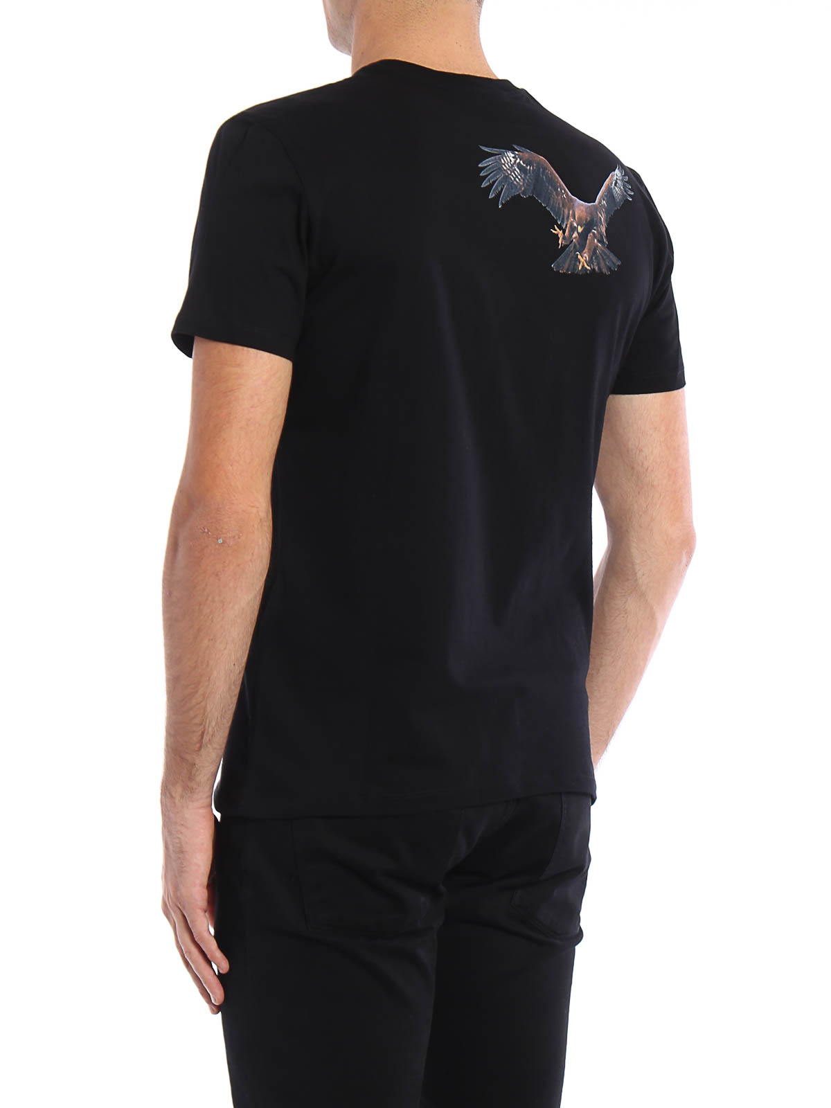 Neil Barrett Eagle print T-shirt - Black - Men | BJT167SB554S01