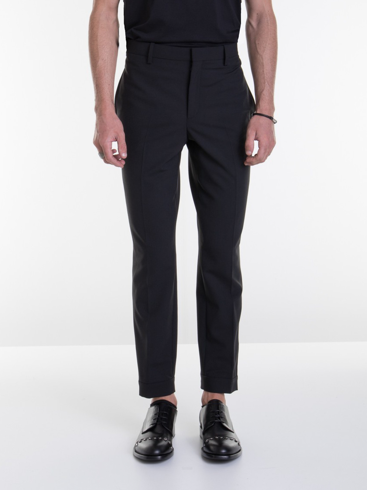 Neil Barrett Decorative zip trousers - Black - Men|BPA488P02601