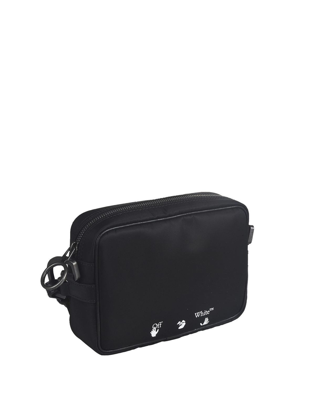 Cross body bags Off-White - Bag with Industrial shoulder strap in black -  OMNA049F20FAB0011001