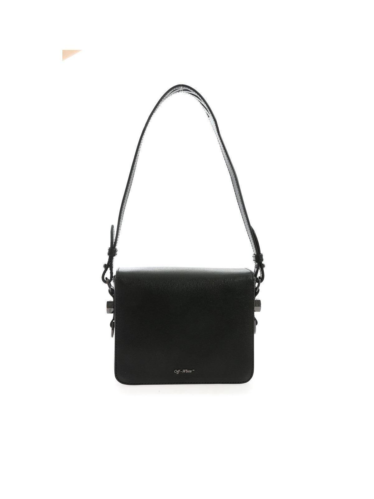 Shoulder bags Off-White - Black Diag Mini Flap bag - OWNA011R204230691001