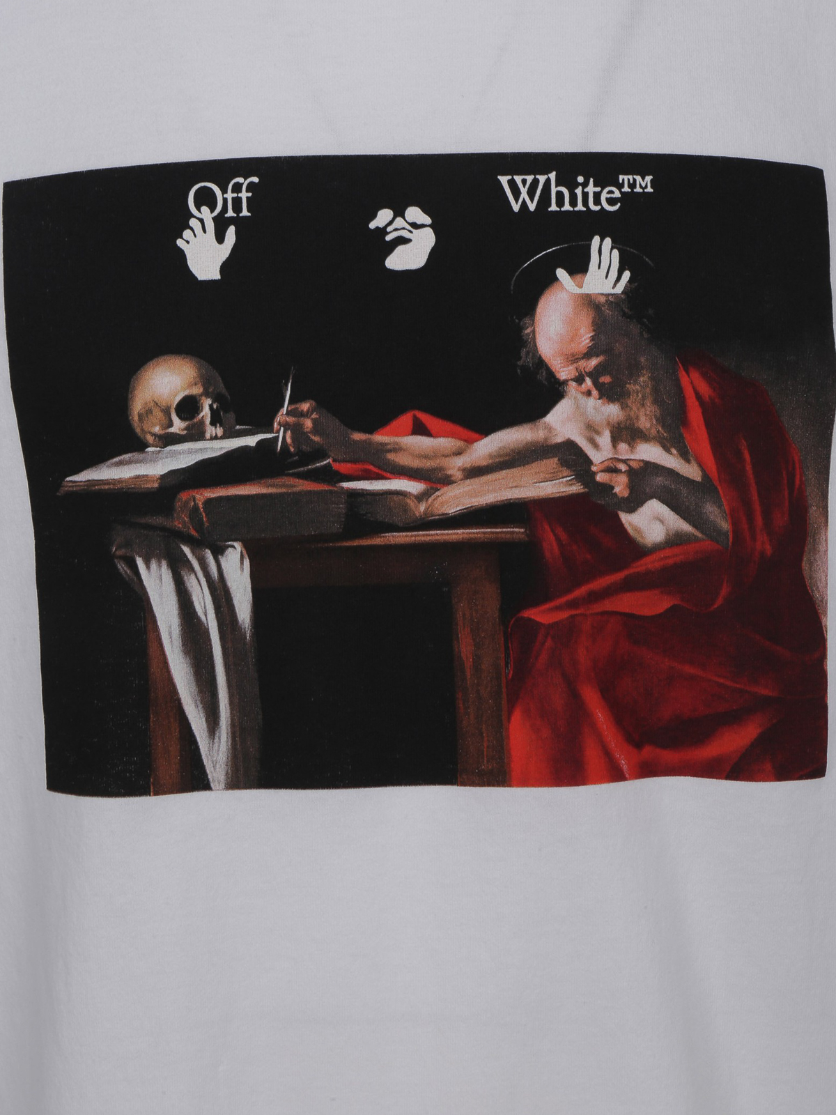 Off-White Camiseta - Caravaggio - Blanco|OMAA027R21JER0040125