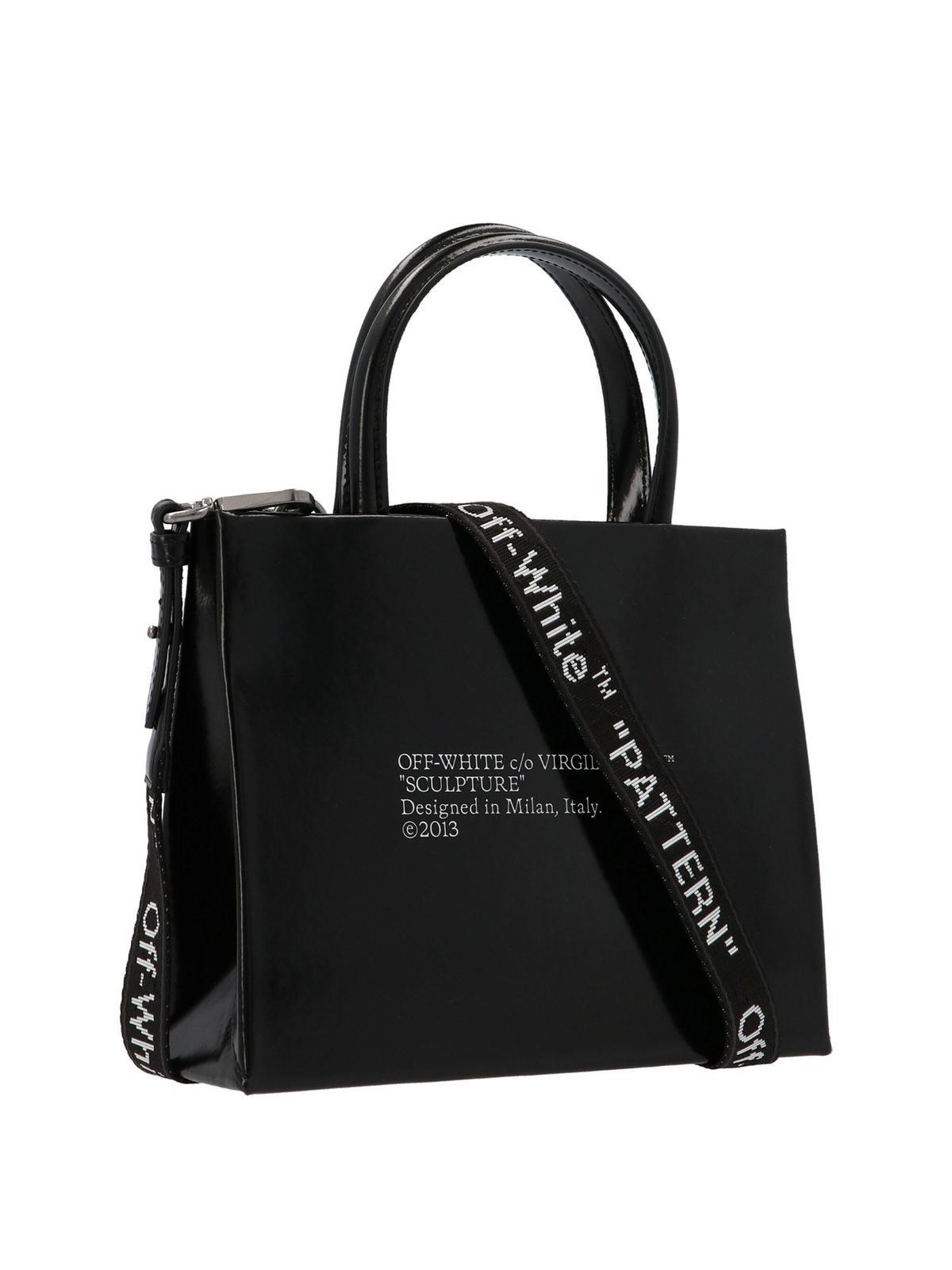 Totes bags Off-White - Logo mini box handbag in black