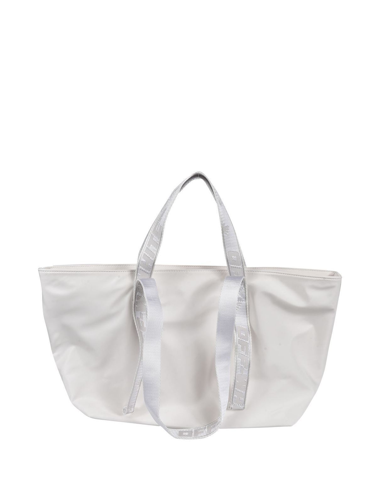 Off-White Small Commercial Tote bag in white|OWNA143R21FAB0010110