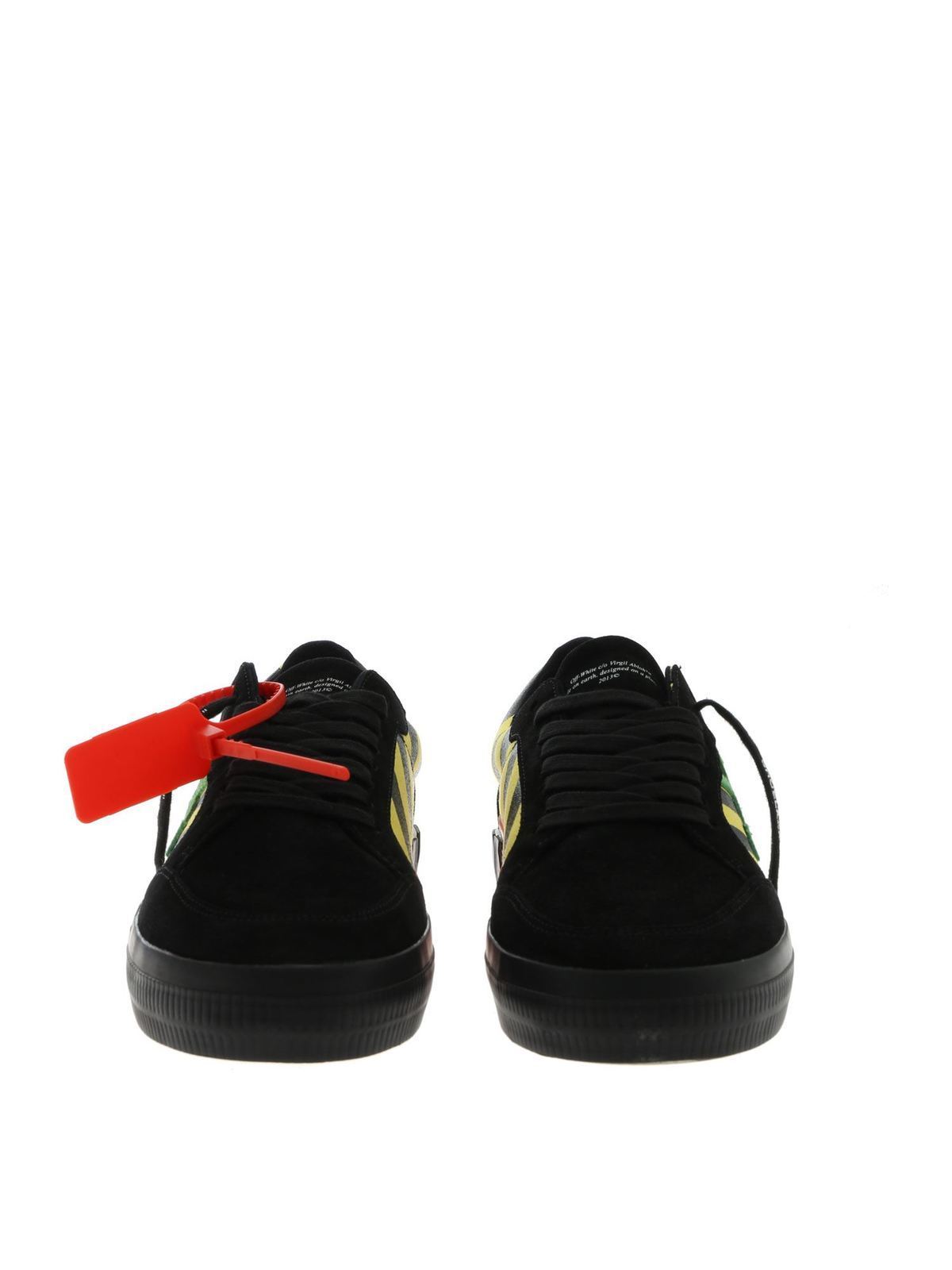 Off-White Vulcanized Low Top Trainers Black & Orange