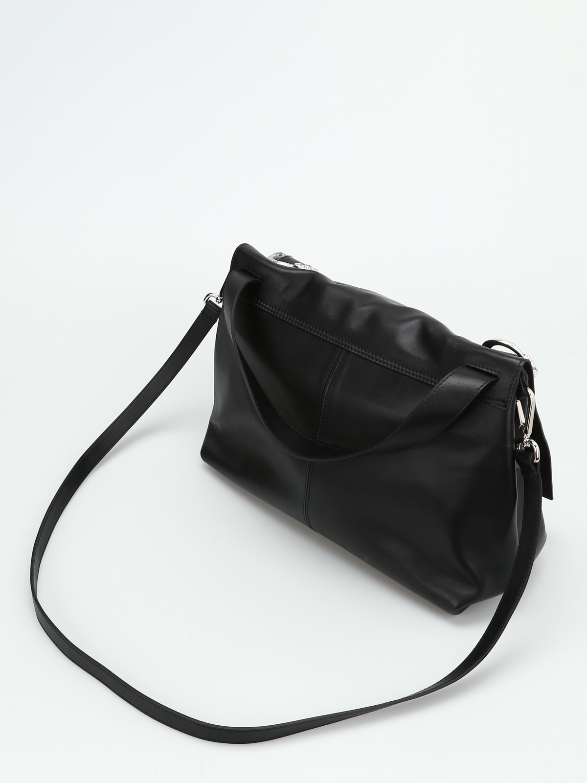 Soft Leather Crossbody Bag - Black - Shoulderbags - & Other Stories