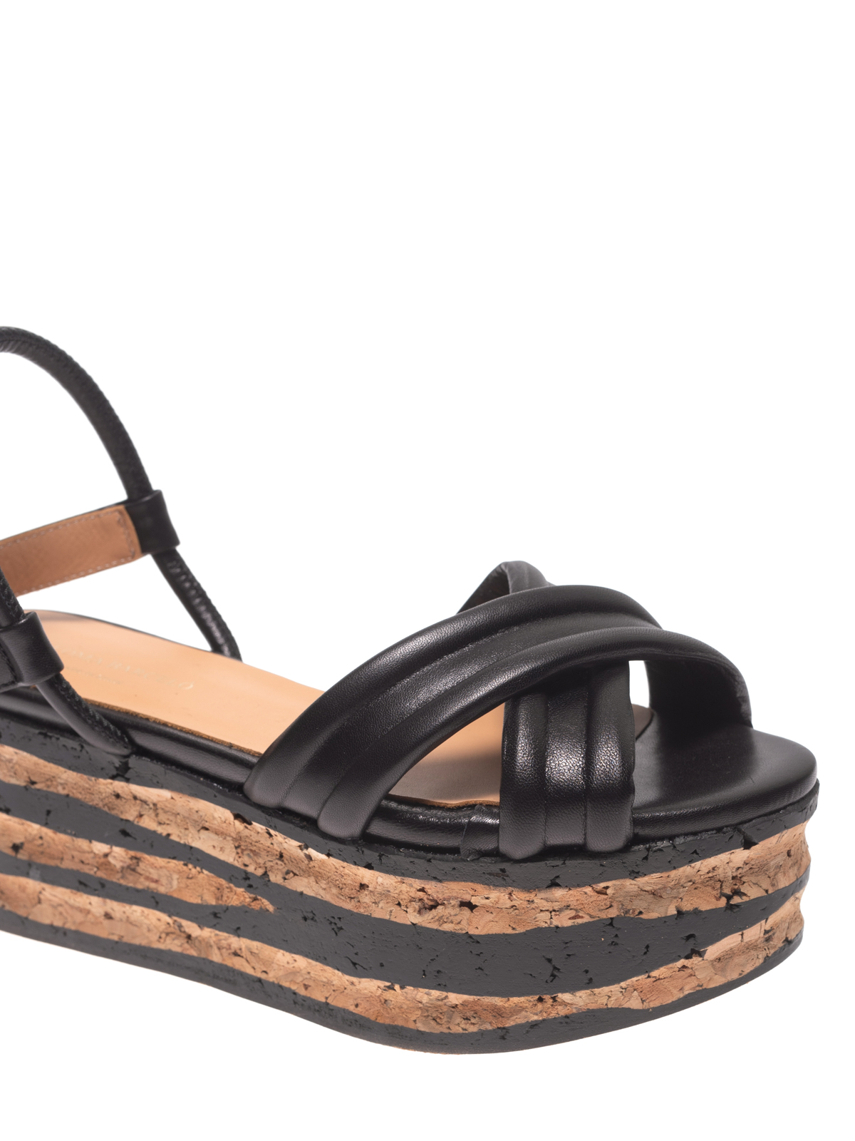 Paloma leather hot sale platform sandal