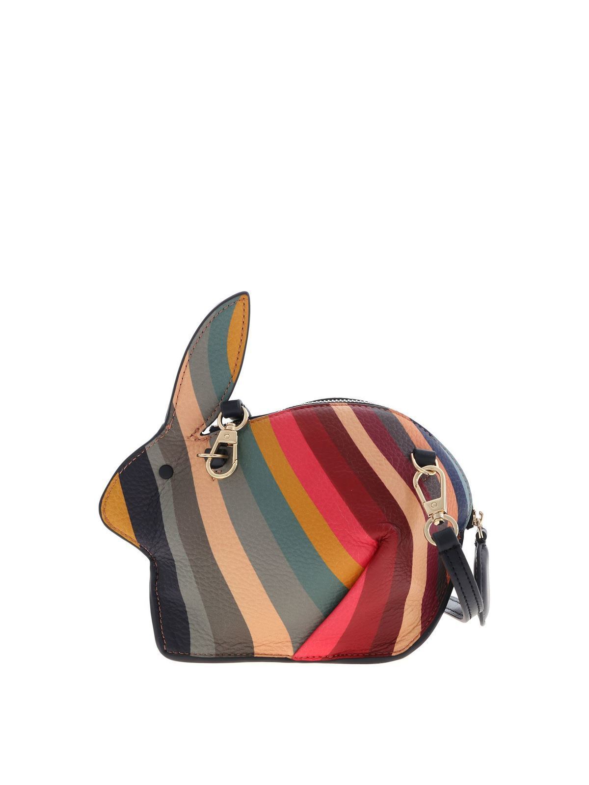 Paul Smith Swirl Leather Crossbody Bag In Multicolor