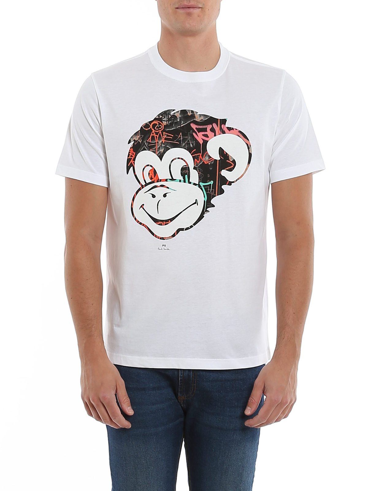 美品]Paul Smith 動物プリント モンキー Tシャツ small