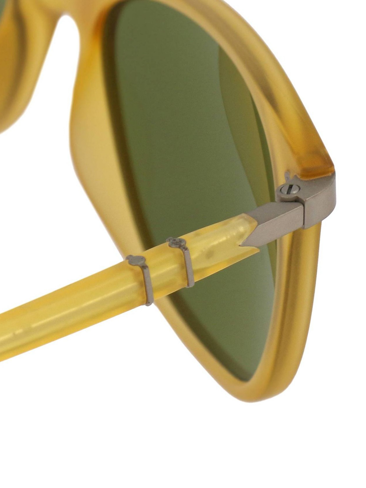 Sunglasses Persol Matte yellow rectangular sunglasses - 3183S10484E