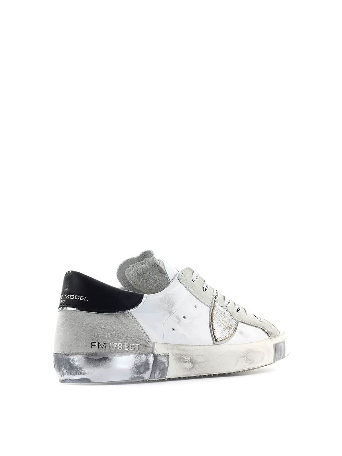 Shop Philippe Model Prsx Foxy Lamine' Sneakers In Blanco
