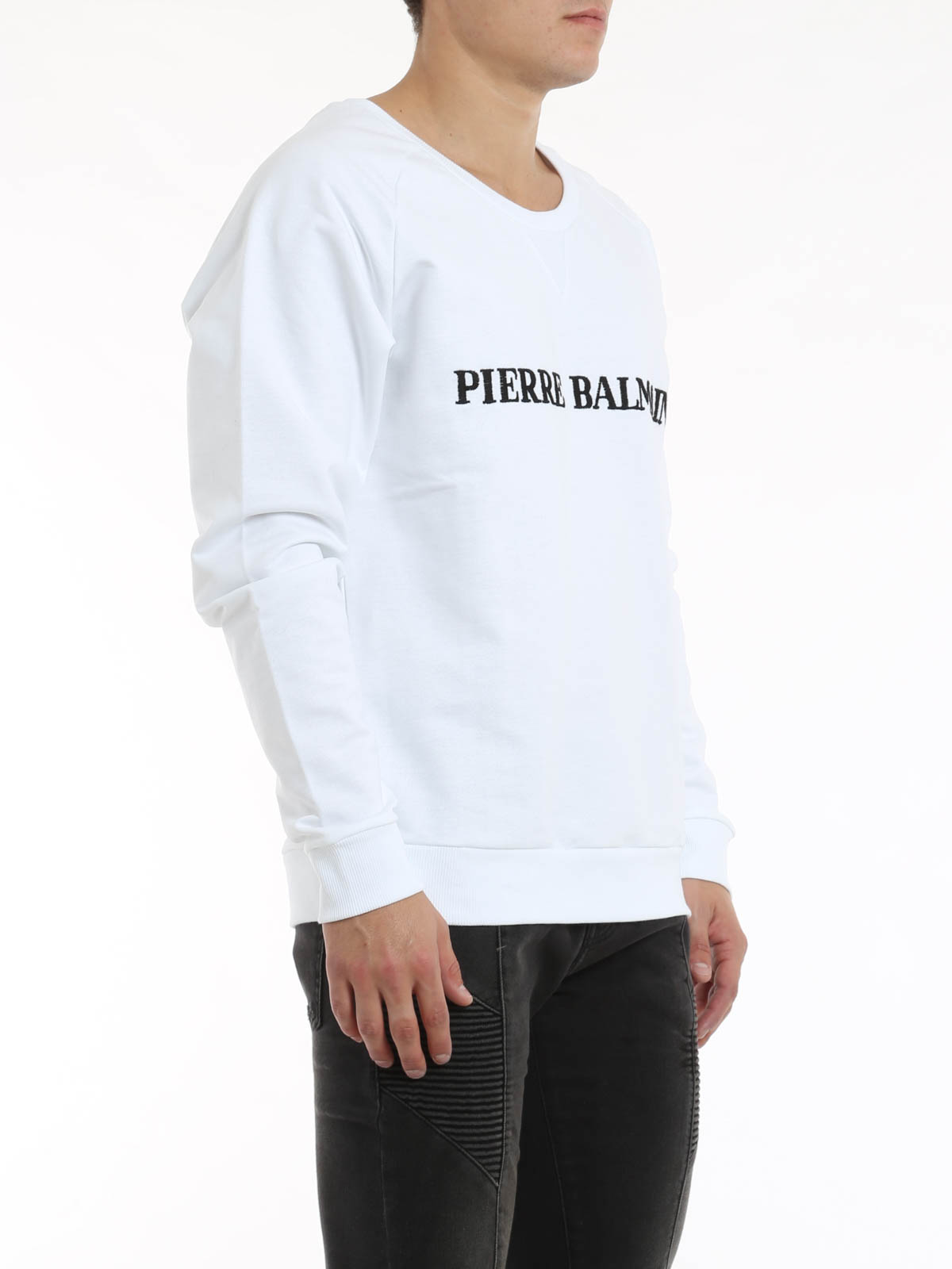 Minde om Helt vildt Synlig Sweatshirts und Pullover Pierre Balmain - Crew neck sweater with logo -  HP6380S1380