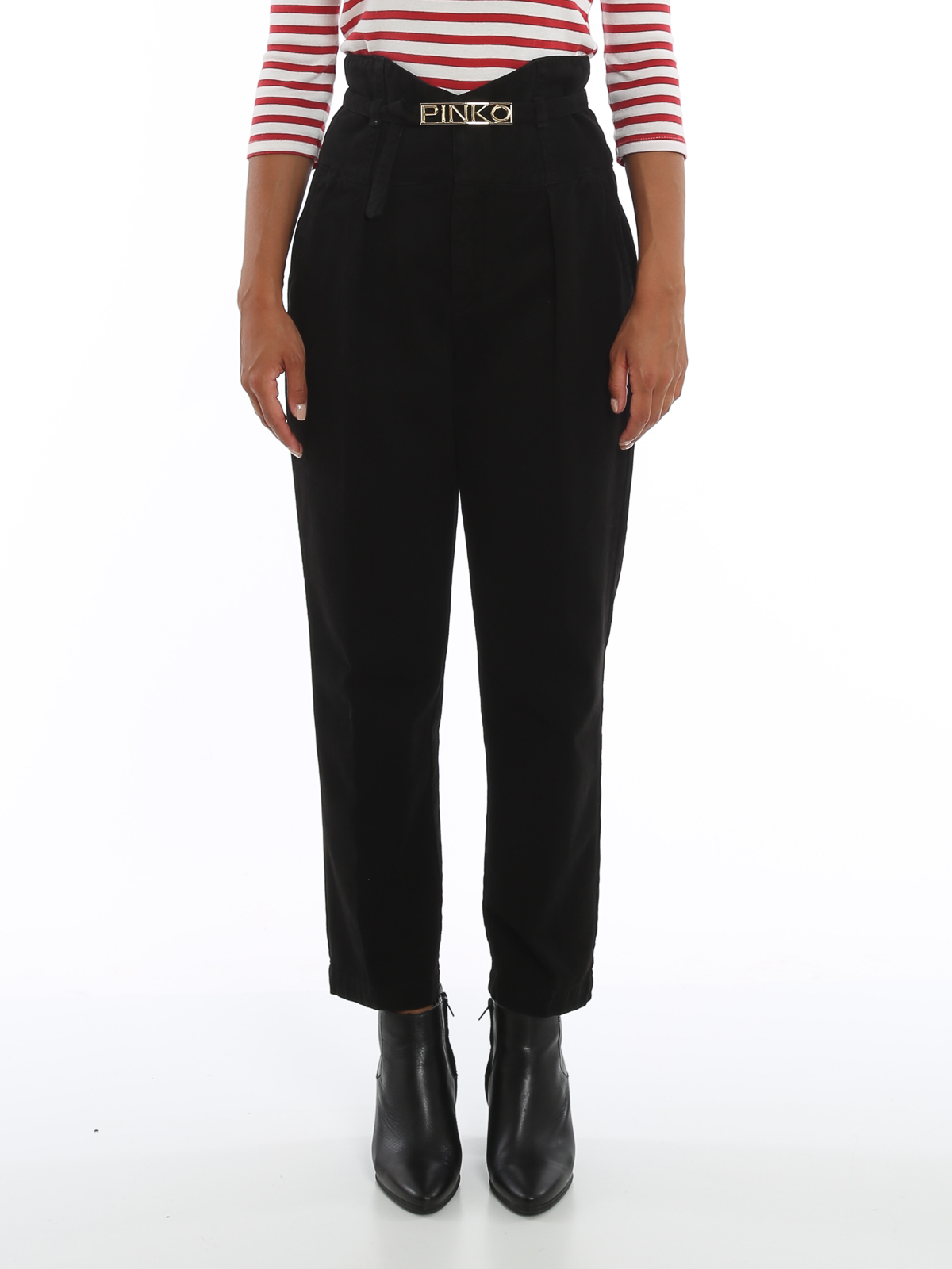 Pinko Ariel 5 trousers - Black - Women | 1J10J9Y6FHZ99