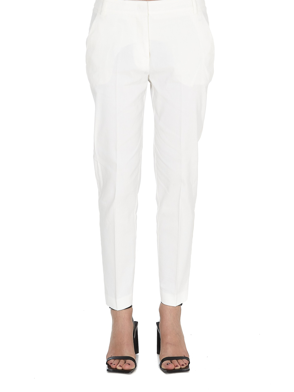 ボトムスその他 PINKO Women Pants 1032357624Z15 White Pinko Casual trousers with ironed pleat - White | 1G16467435Z15