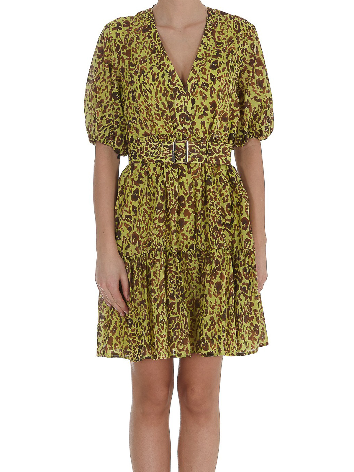 pinko leopard dress Pinko Leopard printed dress - Green
