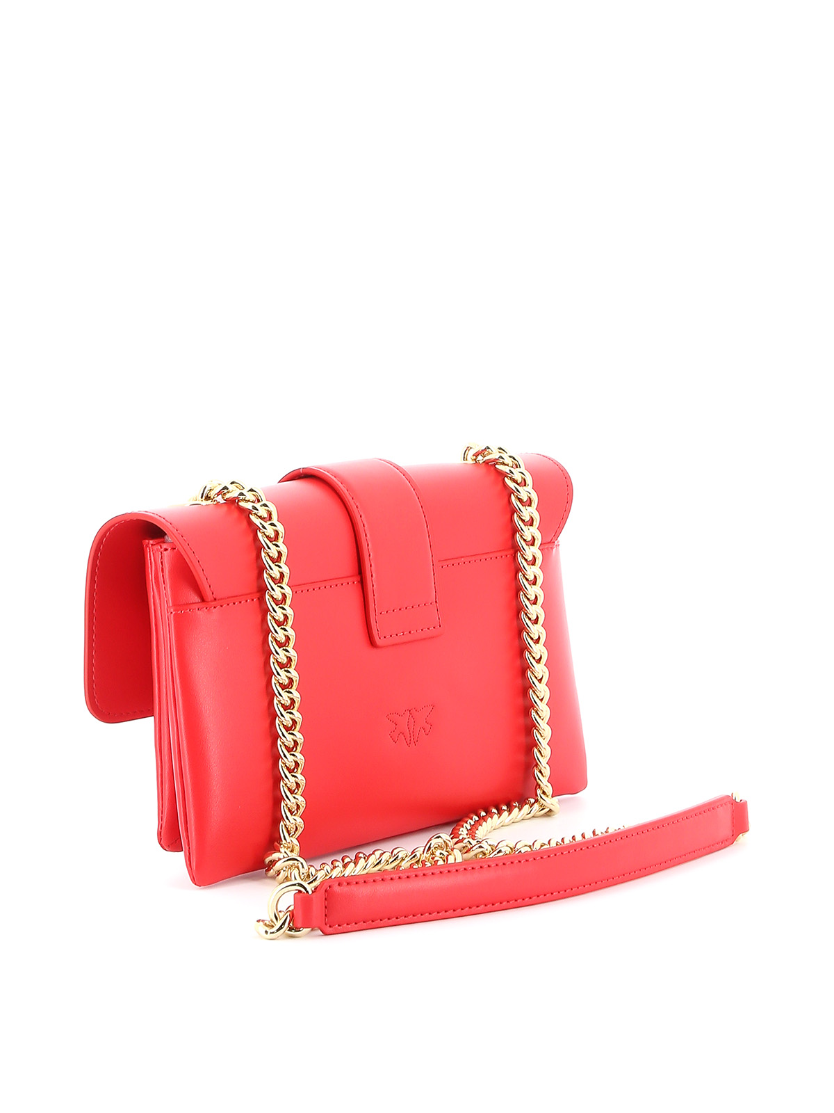 Leather Love Mini Soft Pinko Pinko Love Mini Soft Simply Bag Red