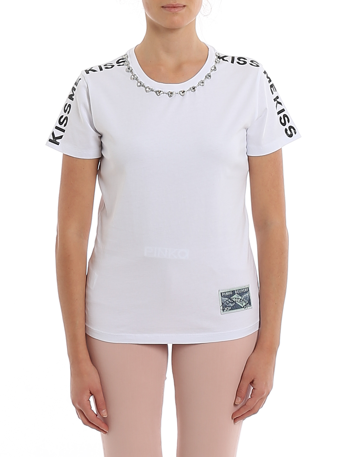 Tシャツ・カットソー PINKO Women Tops 105218A2M2 Z04 WHITE 103320A24E_Z12-1_9c1526ea-d55c
