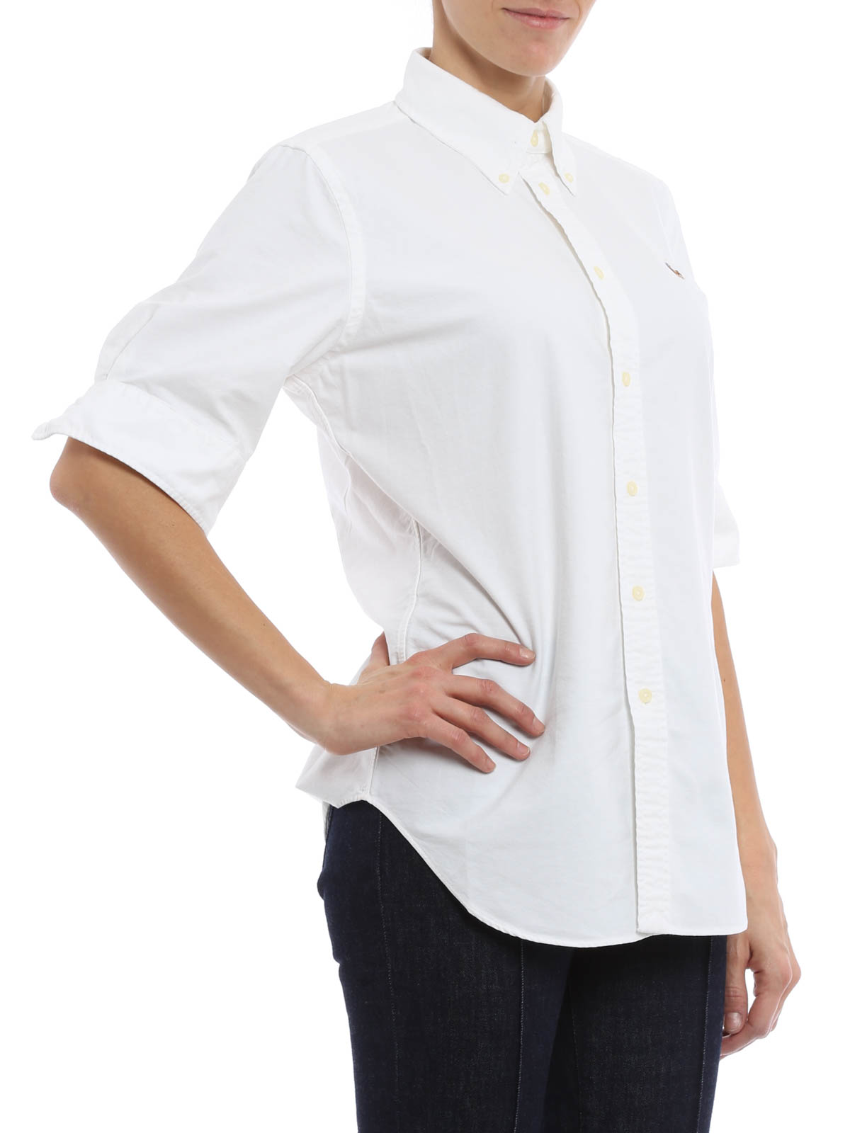 Polo Ralph Lauren - Camisa Blanca Para Mujer - V33IOJEYC9203B11D1
