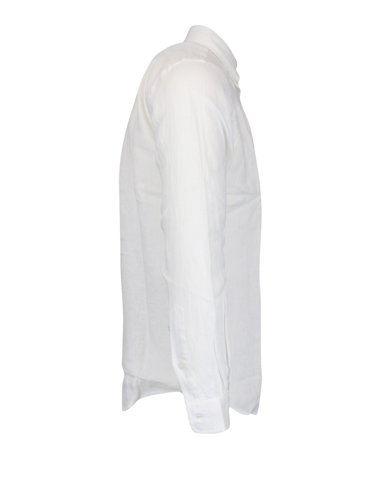 Shop Polo Ralph Lauren White Linen Shirt In Blanco