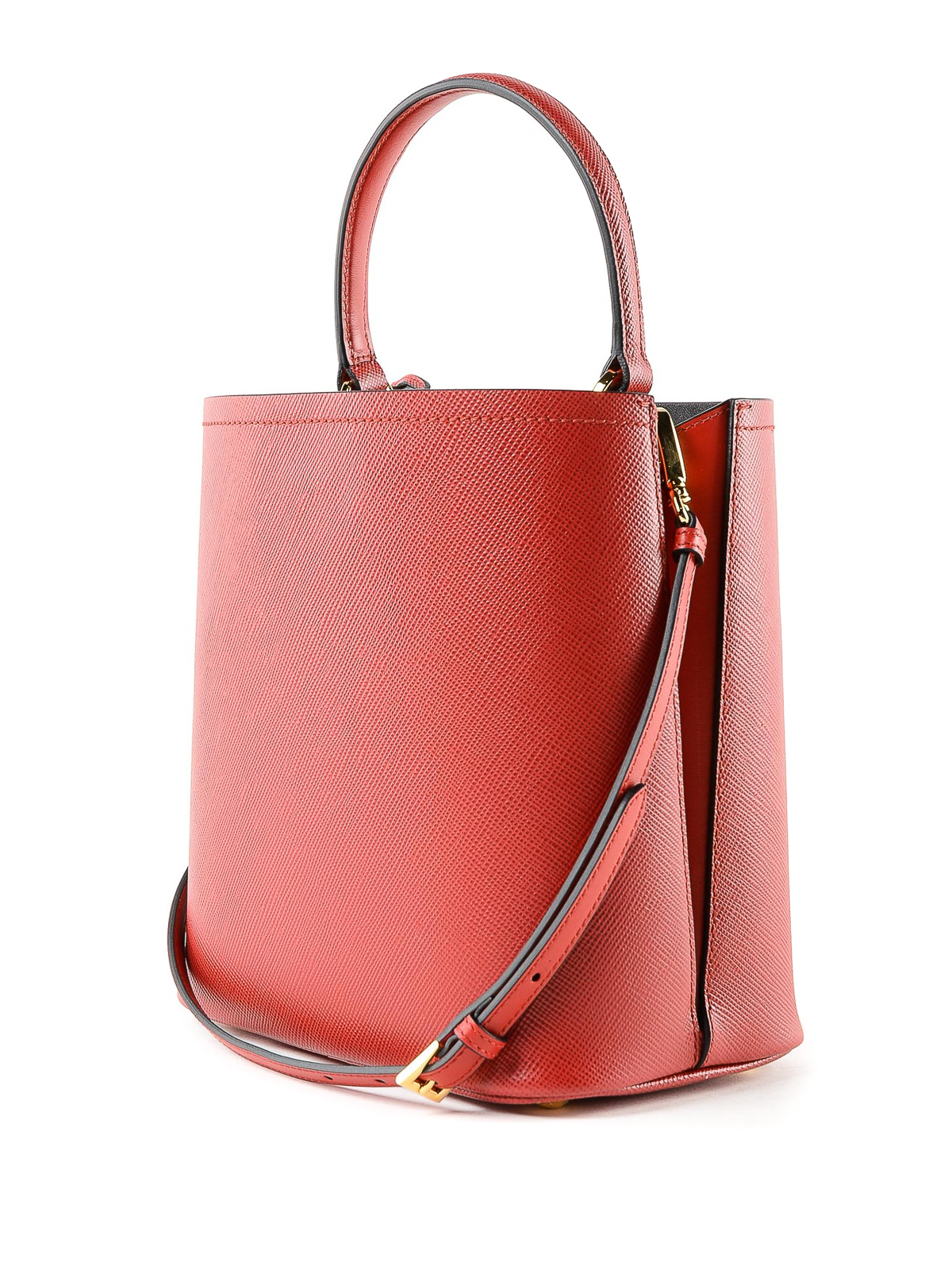 Prada Panier bag in Saffiano leather red in 2023