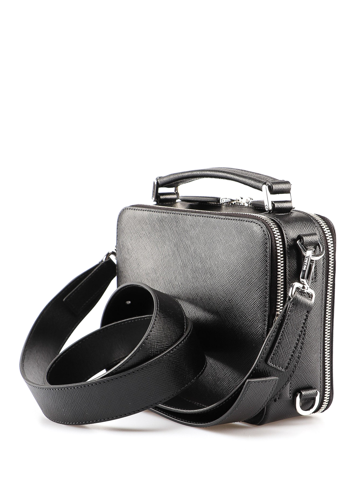Cross body bags Prada - Double zip saffiano leather bag - 2VH0699Z2002