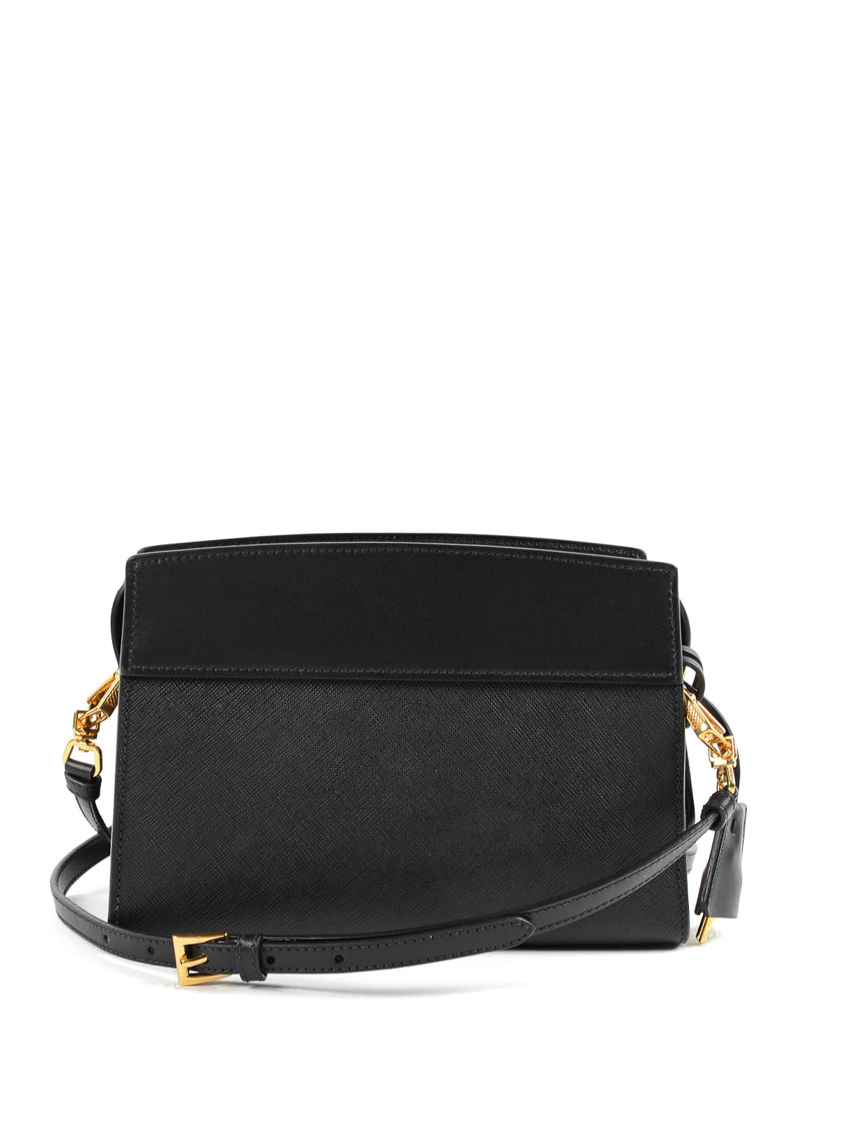 Prada Esplanade Crossbody Bag Saffiano with City Calf Small