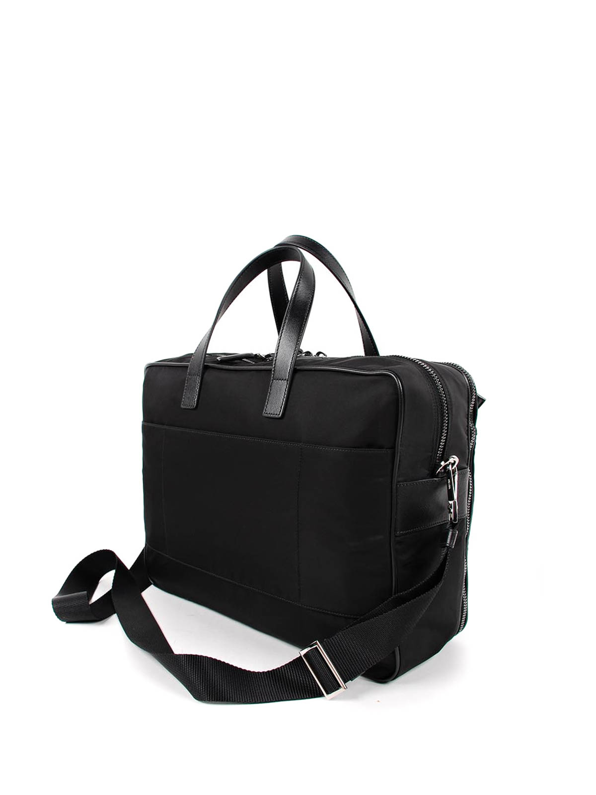 Laptop bags & briefcases Prada - Nylon and leather laptop bag - 2VE871064002