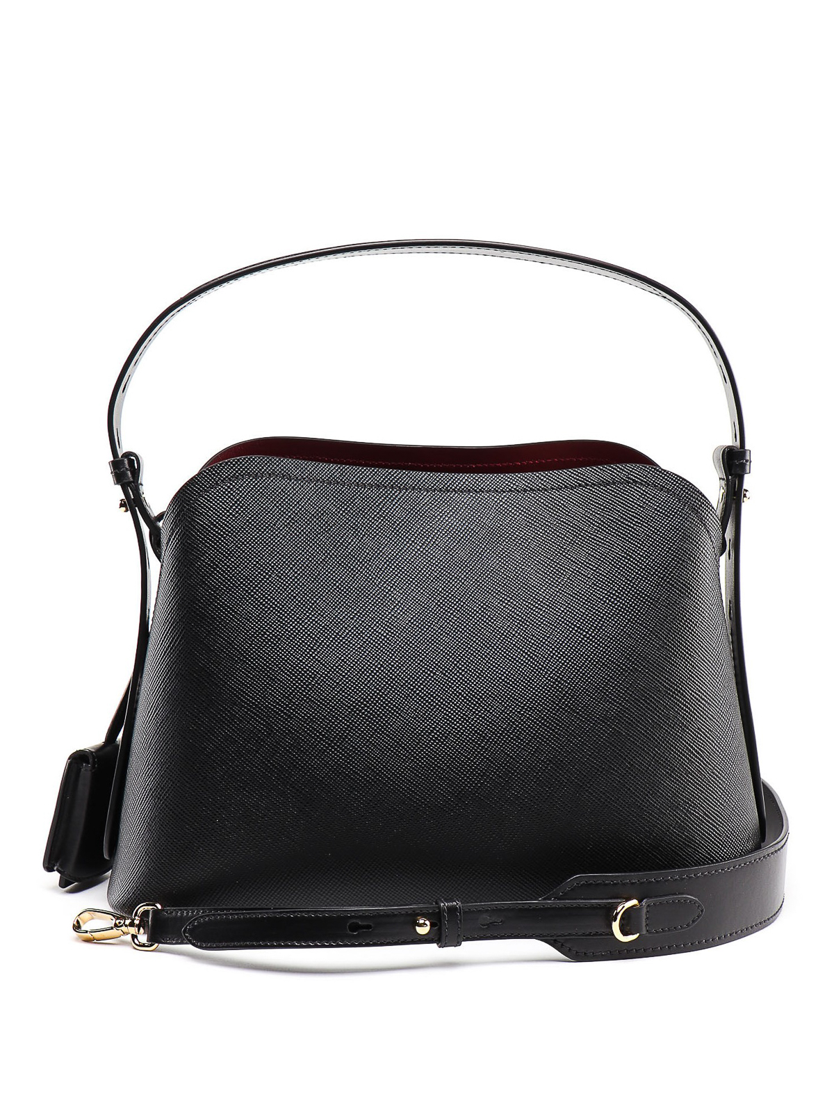 Shoulder bags Prada - Black saffiano leather shoulder bag - 1BA2512ERXME5