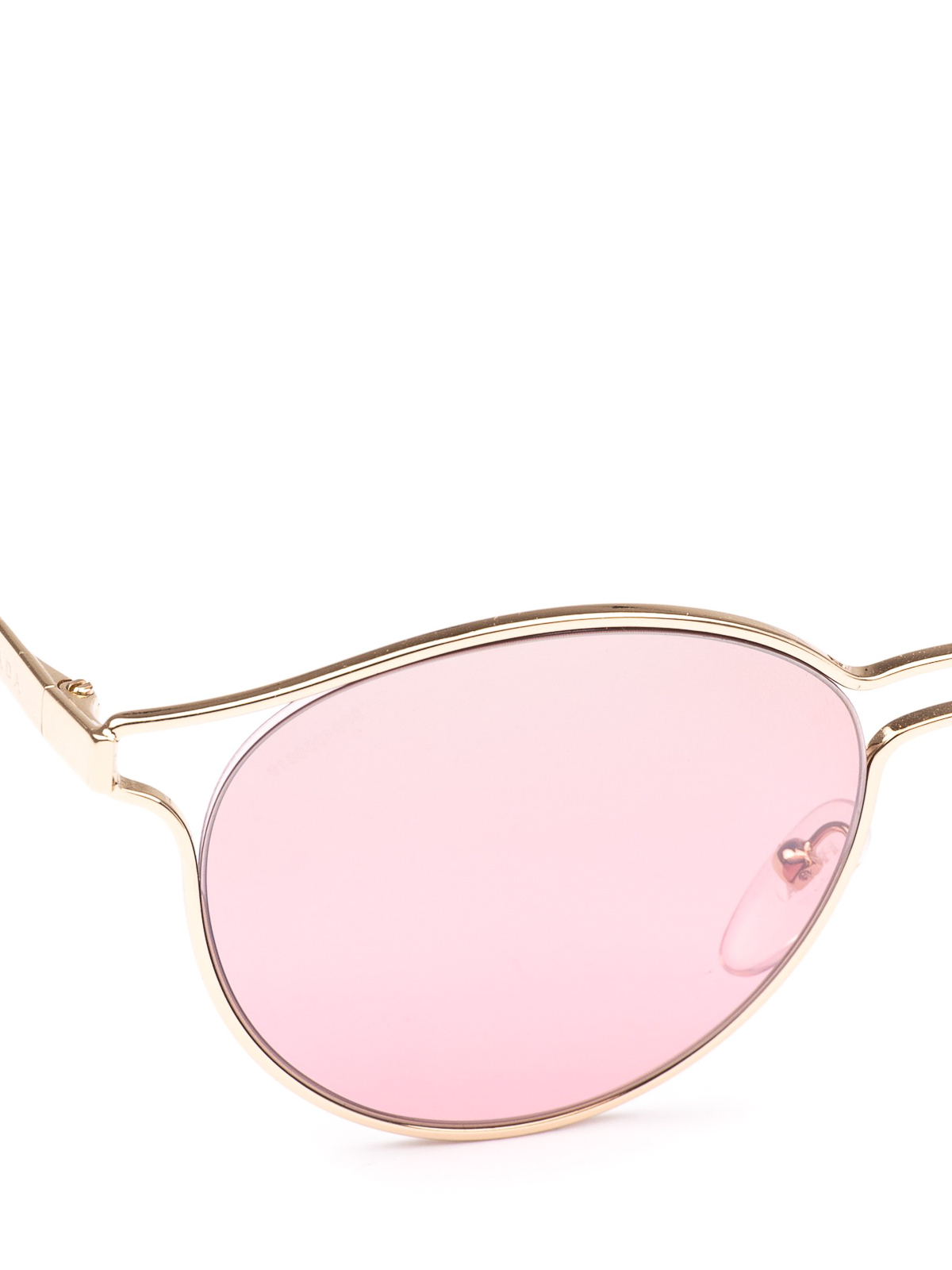 Round metal sunglasses PRADA SPR 59X col. dull garnet + rose gold |  Occhiali | Ottica Scauzillo