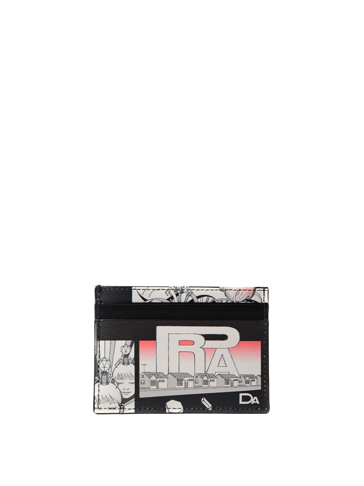 Prada Comic-print Cardholder in Black for Men