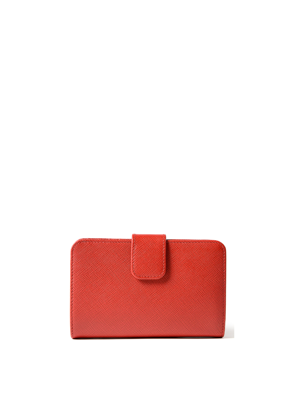 RED WALLET IN SAFFIANO LEATHER
