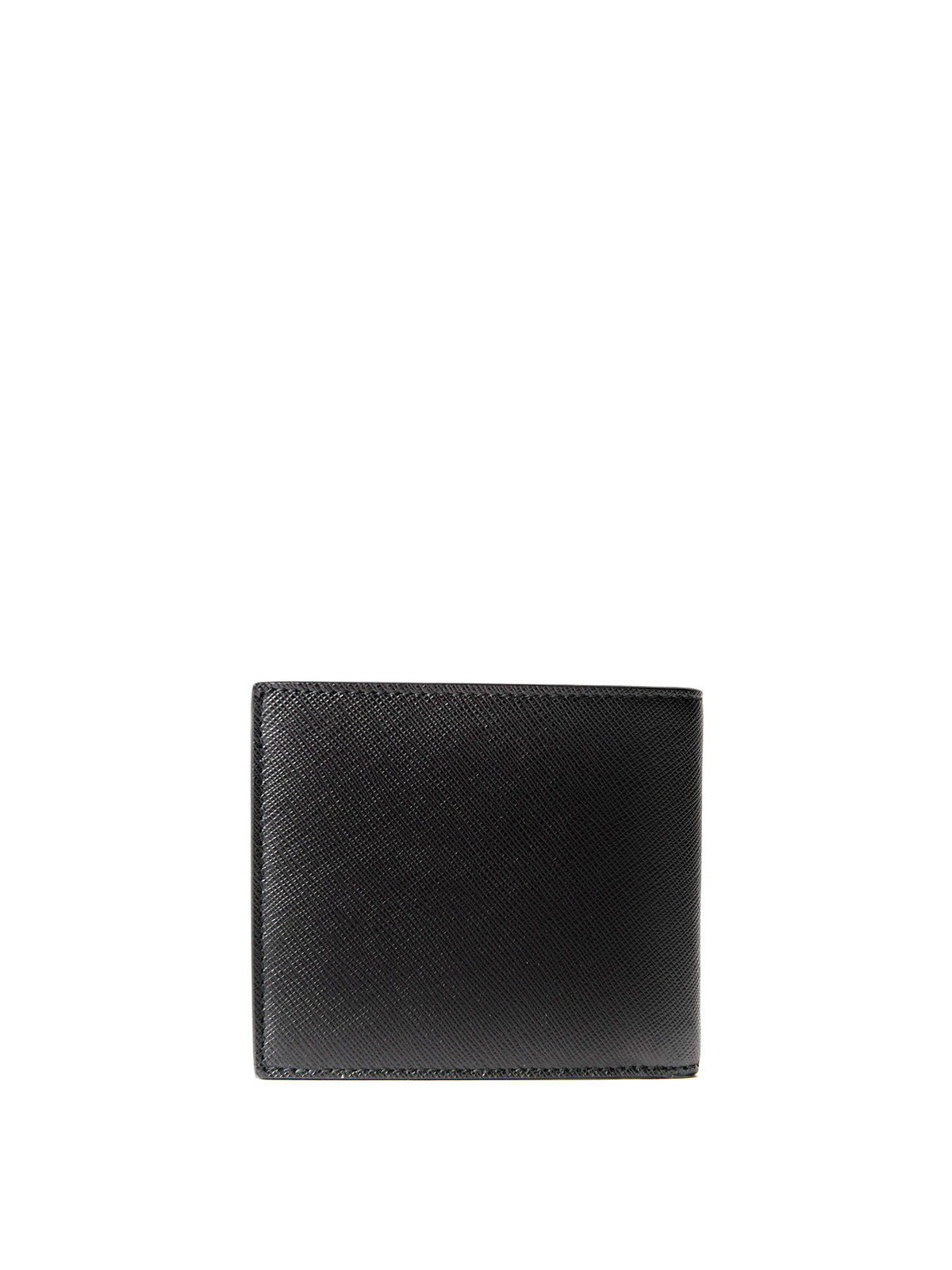 Prada Saffiano Leather Wallet, Men, Black