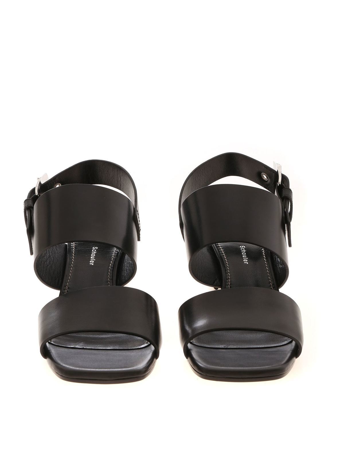 【関税込み】Proenza Schouler ブラック ラグ サンダル Proenza Schouler Black Lug Sole Sandal