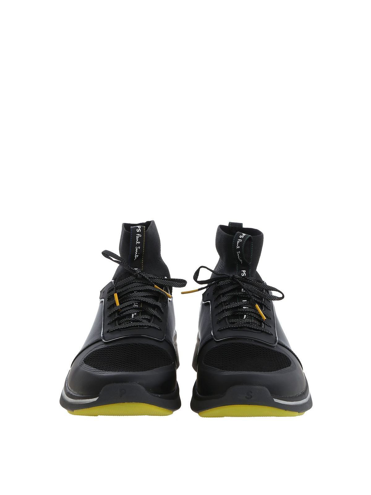 Shop Ps By Paul Smith Black "zookie Sock" Sneakers In Negro