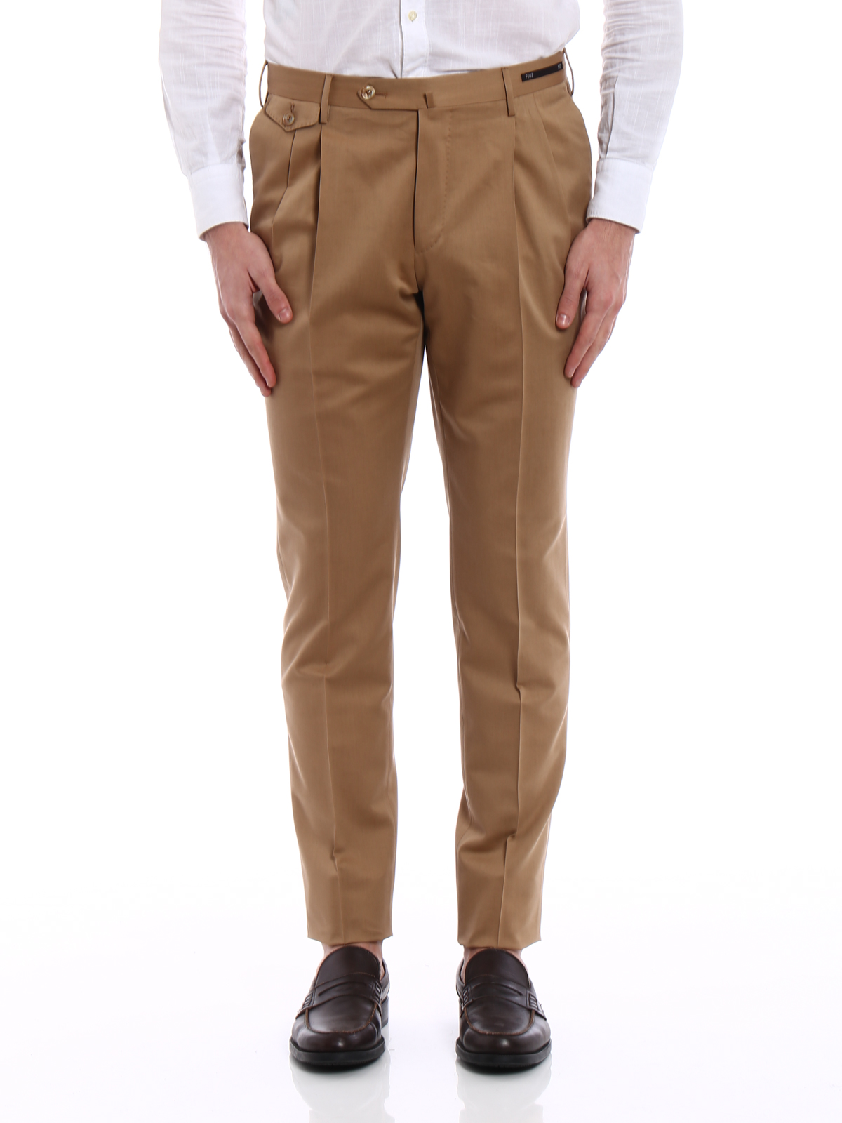 Tailored & Formal trousers Pt Torino - Gentleman fit wool blend