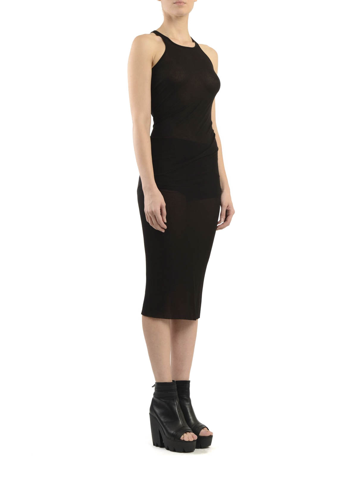 ワンピース RICK OWENS Woman Dress Black RP01E7549RC 09 RICK OWENS: Dress woman - Black | Rick Owens dress