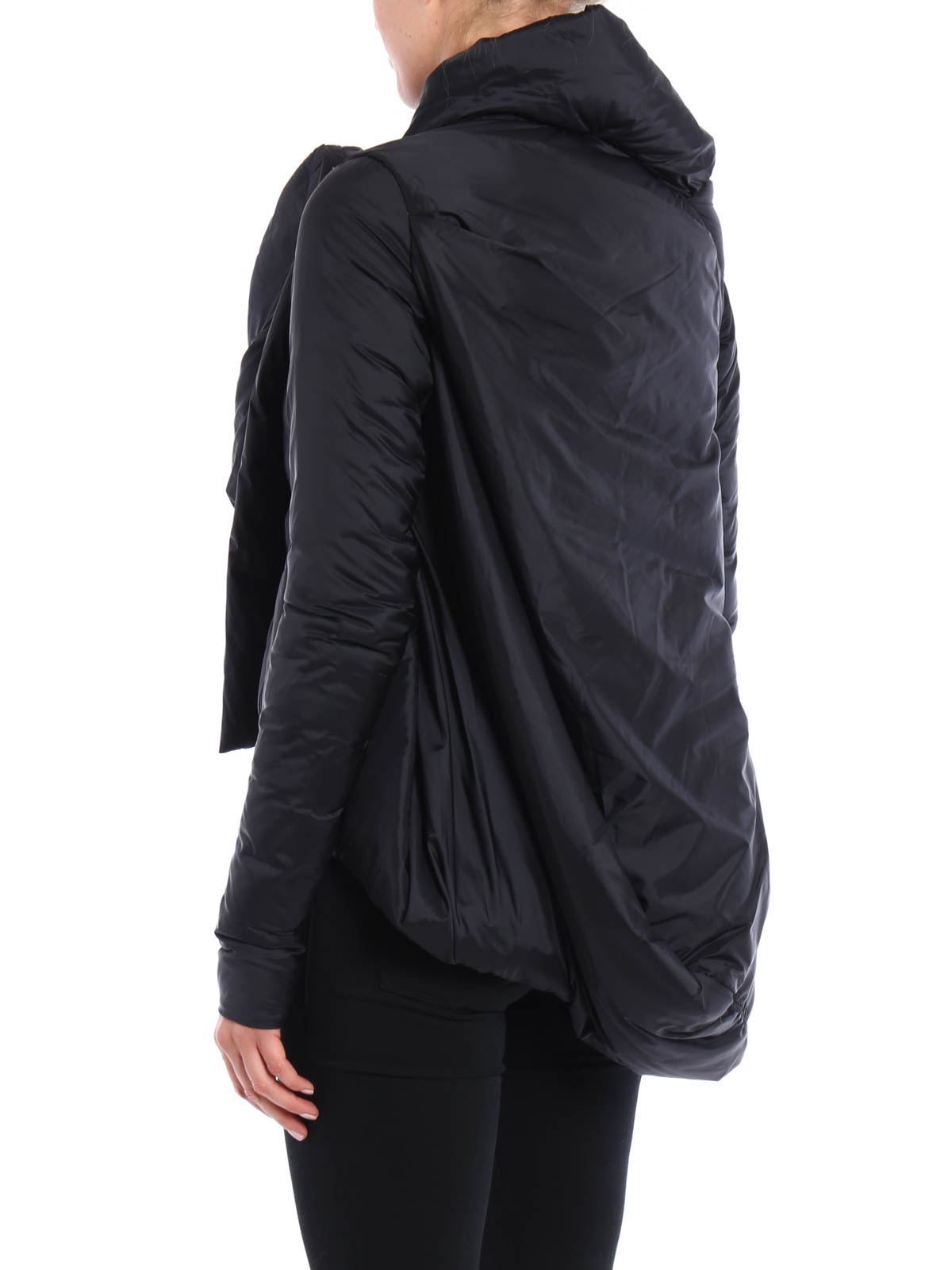 Rick Owens Draped crop padded jacket - Black - Women|RP16F2714I09