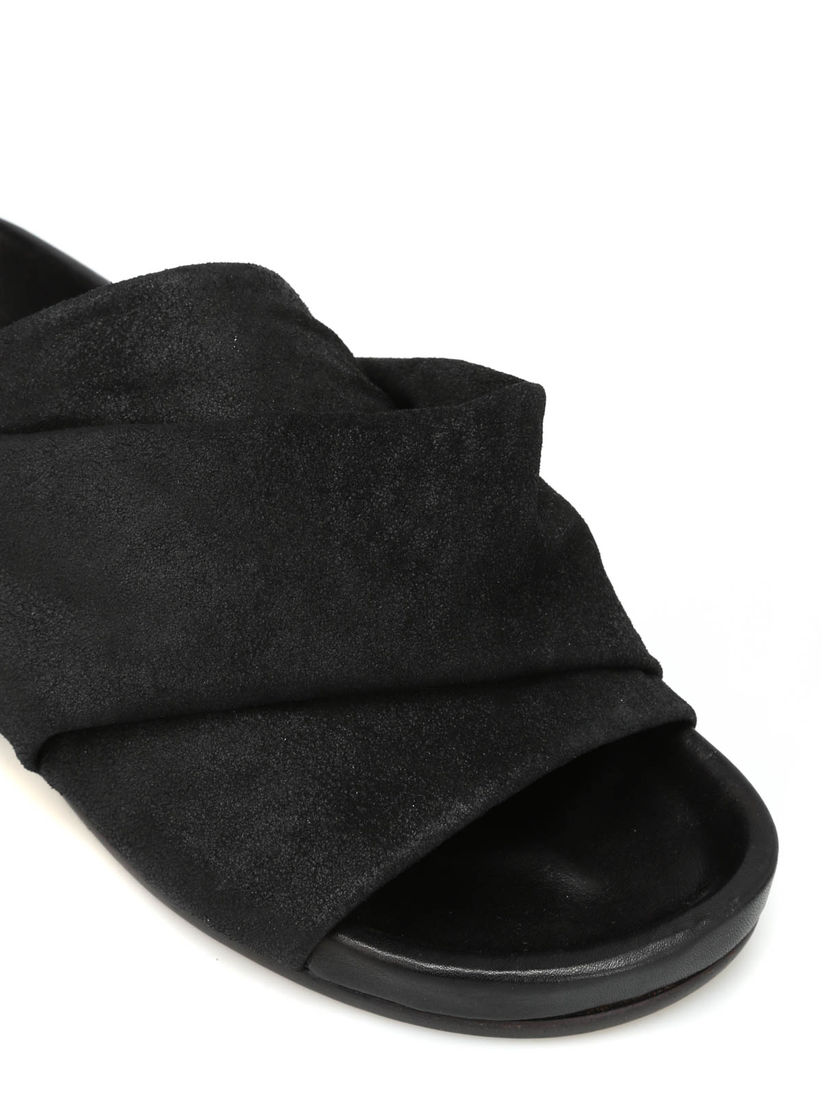 Rick Owens Mobius Granola nubuk slide sandals | RU17S3838LB09
