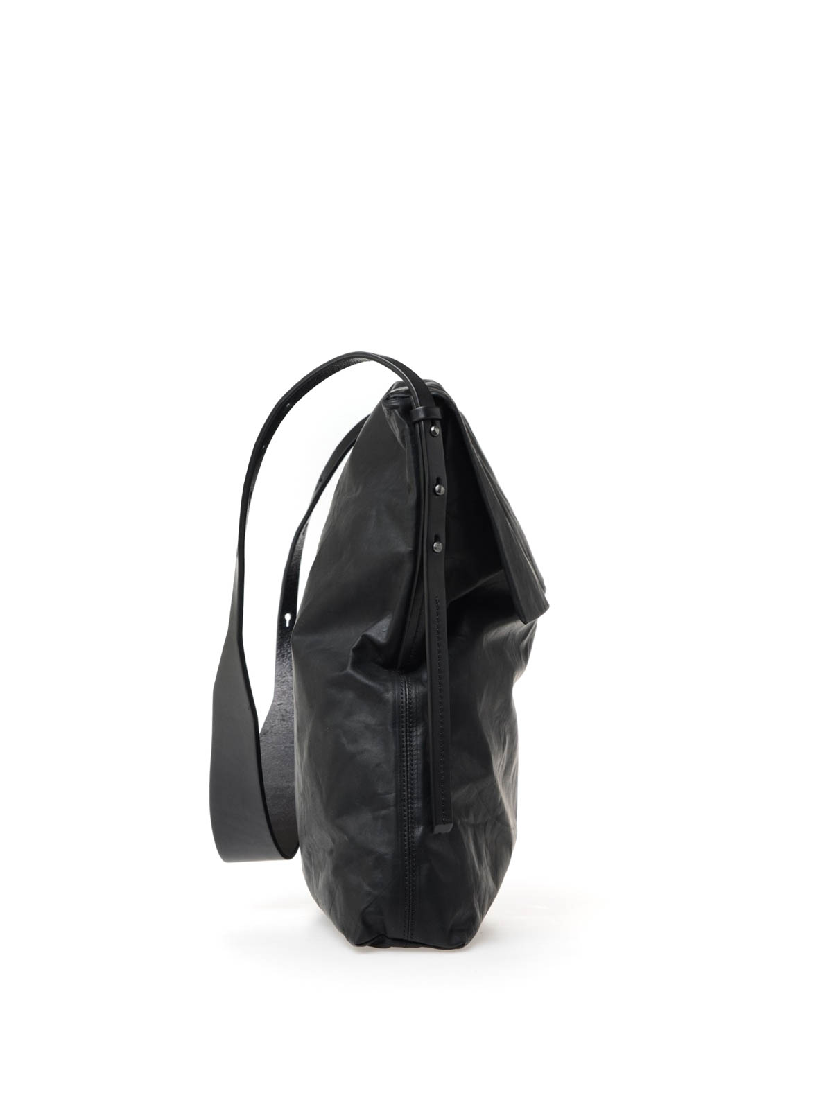 ショルダーバッグ Rick Owens - Leather shoulder bag - RA16S0658LNN09