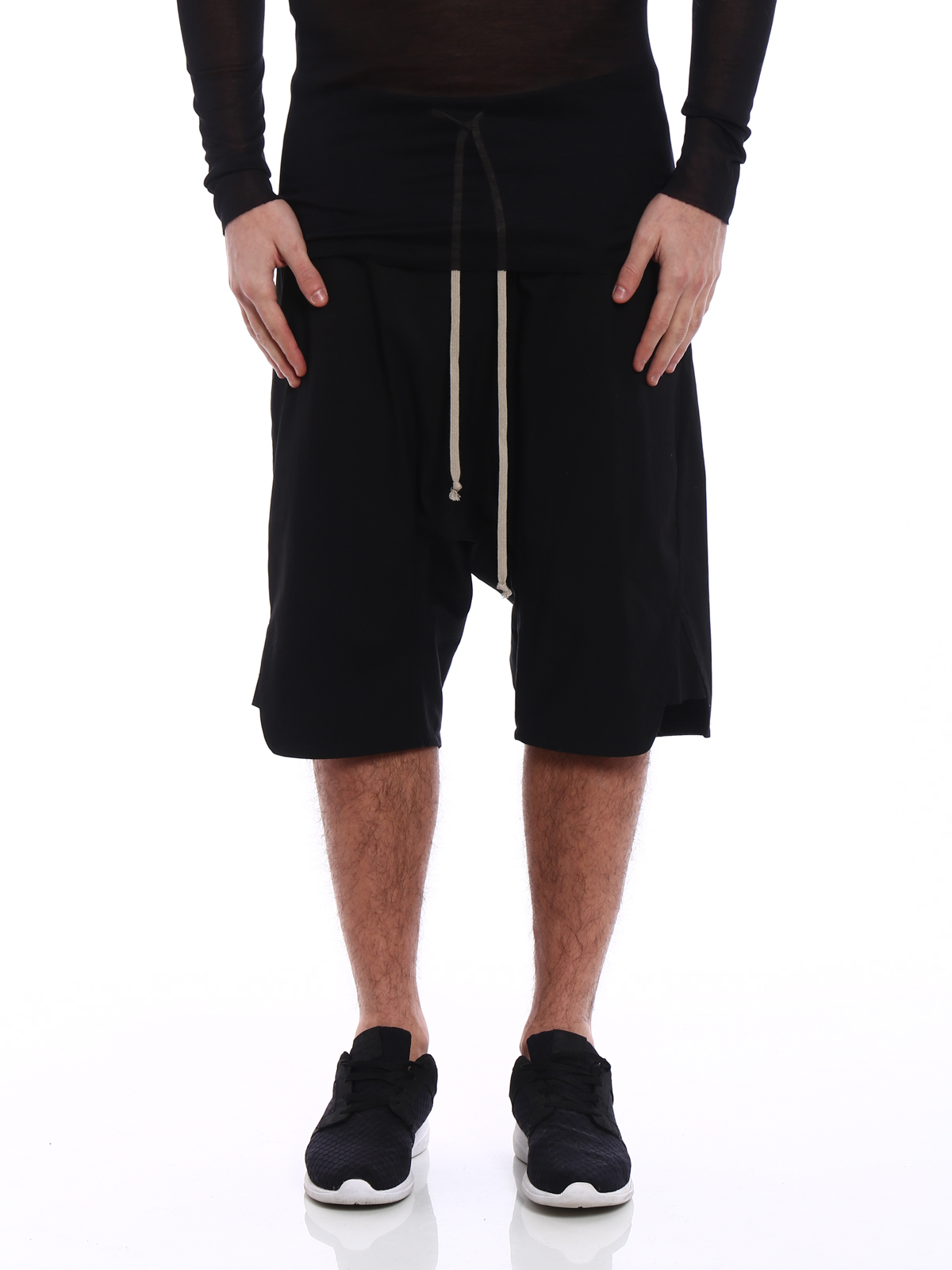 Trousers Shorts Rick Owens - Basket Swinger cotton trousers