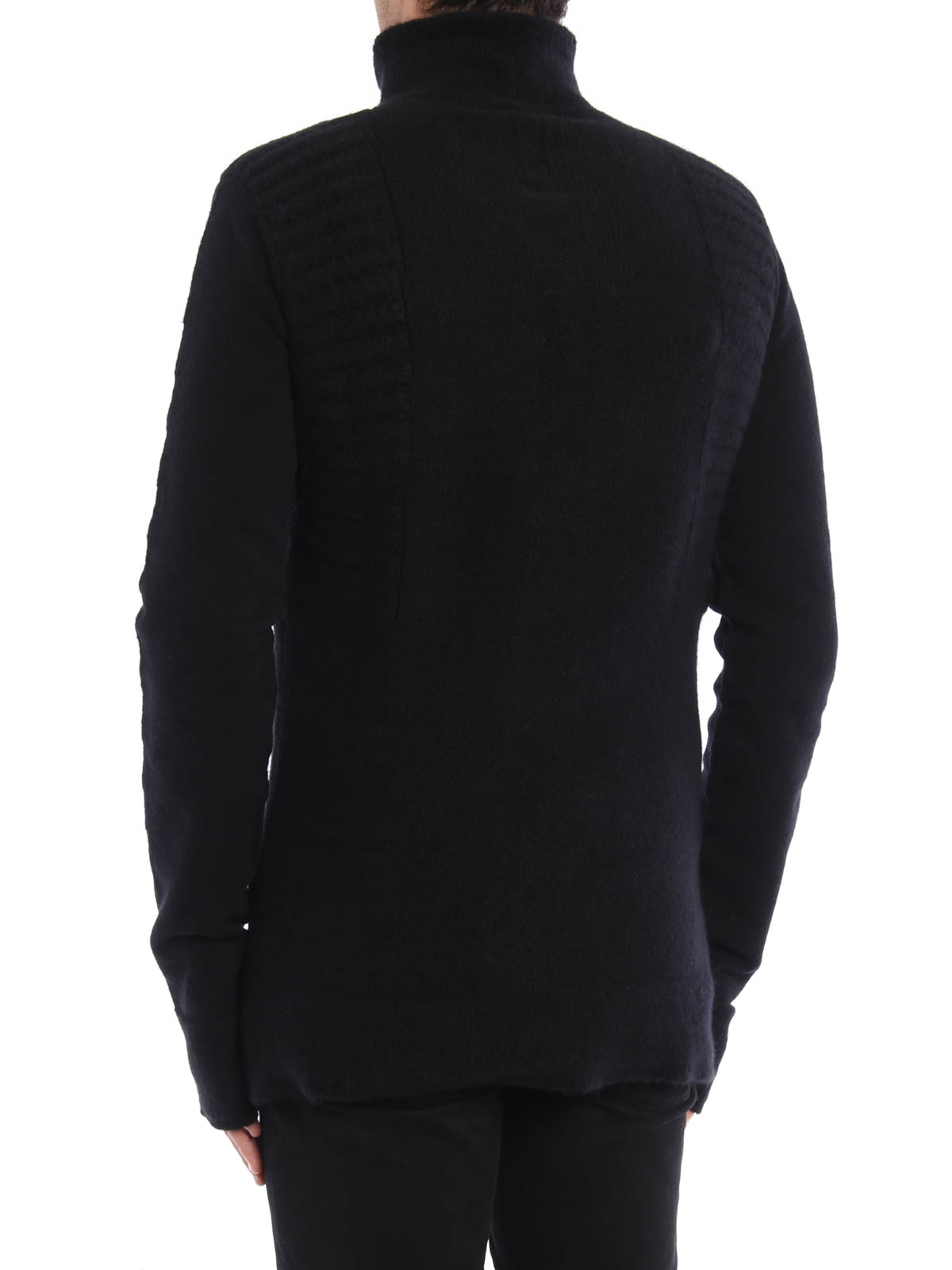 Rick Owens Wool blend long turtleneck - Black - Men|RR16F6611MY99